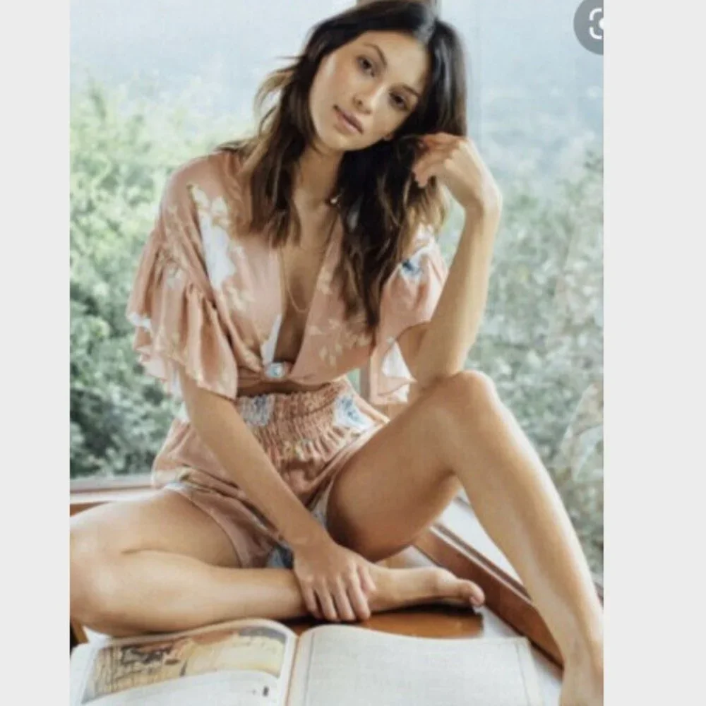 Winston White Large Aurora Floral Romper - Picture 2 of 10